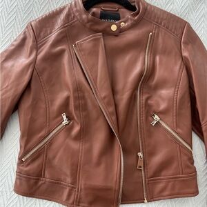 DIASHINY faux leather jacket
